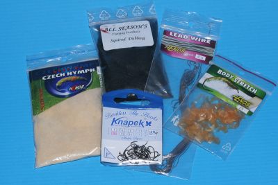 Koecherfliegenlarve Material
