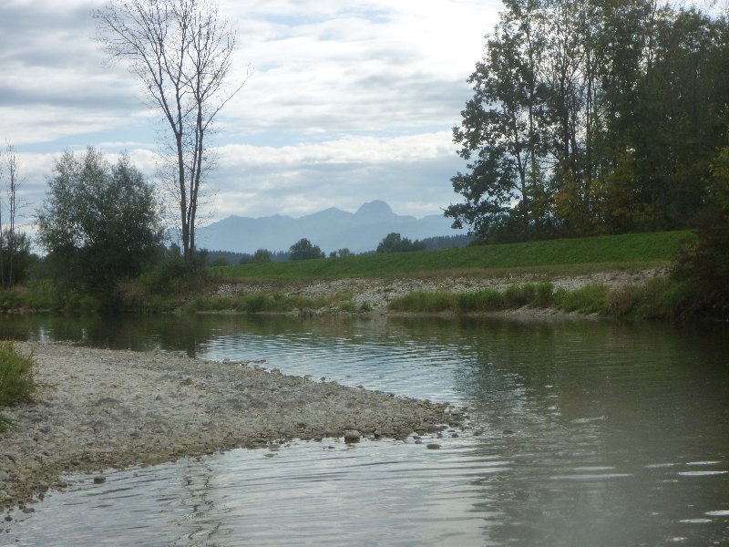 Mangfall - Blick auf Wendelstein